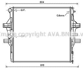 AVA QUALITY COOLING iv2125 -  Радиатор, охлаждение двигателя